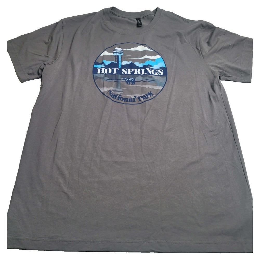 Primease Hot Springs National‎ Park Gray T-Shirt 2XL